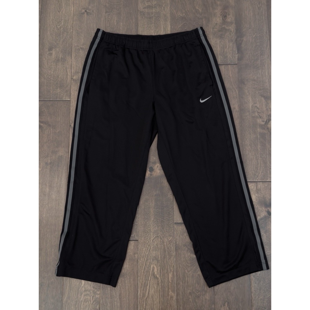 Nike Dri-FIT Track Pants Mens Large Black Athletic Training 480238-010 Swoosh